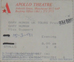 Manchester Ticket 1991